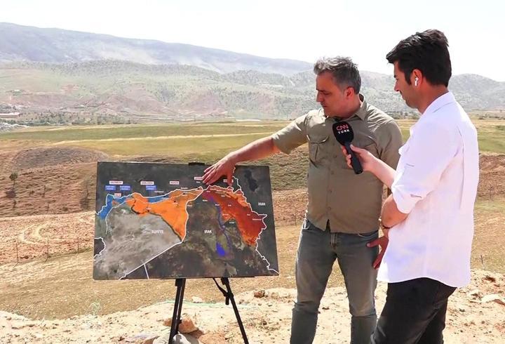 CNN TÜRK PKK kamplarına yakın bölgede