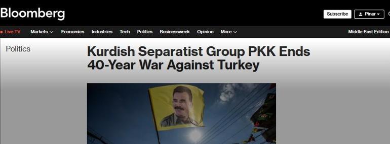 PKK’nın fesih kararı dünya basınında son dakika: ‘Erdoğan için büyük zafer’