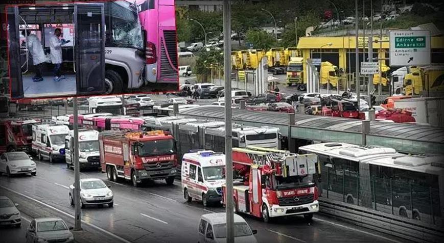 Metrobüs kazasında yaralan 56 kişi tahliye edildi