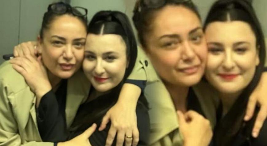 Övmelere doyamadı! Sibel Taşçıoğlu Yasemin Sakallıoğlu’nu kuliste ziyaret etti