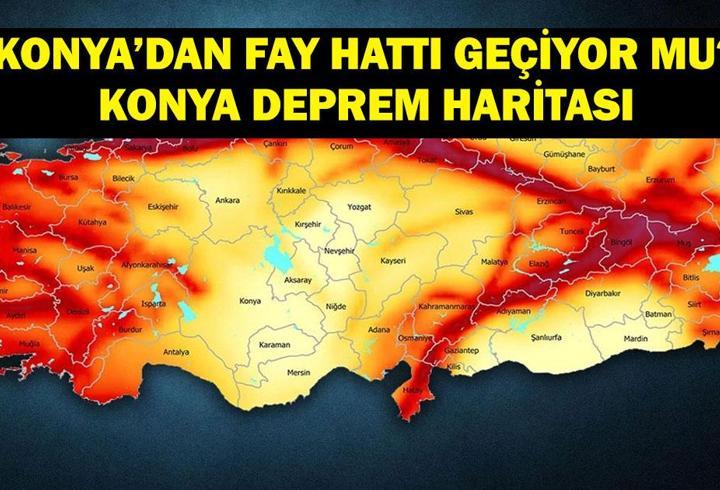 KONYA’DAN FAY HATTI GEÇİYOR MU? Konya Deprem Tehlikesi Taşıyor Mu? MTA Diri Fay Hattı ve AFAD Yeni Fay Hattı Haritası!