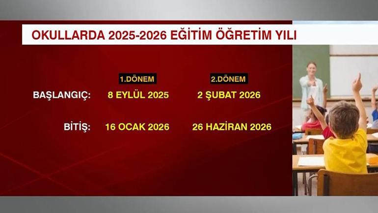 MEB 2025-2026 eğitim takvimini belirledi
