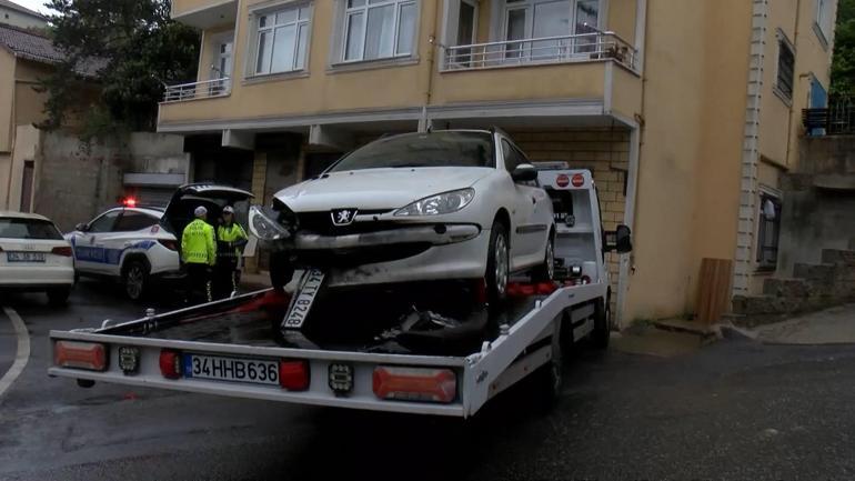 İstanbulda yola akaryakıt döküldü Art arda kazalar oldu