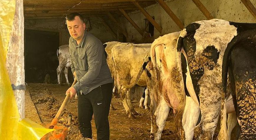 Devlet desteğiyle gelen başarı: 5 büyükbaş hayvanı 86’ya çıkardı