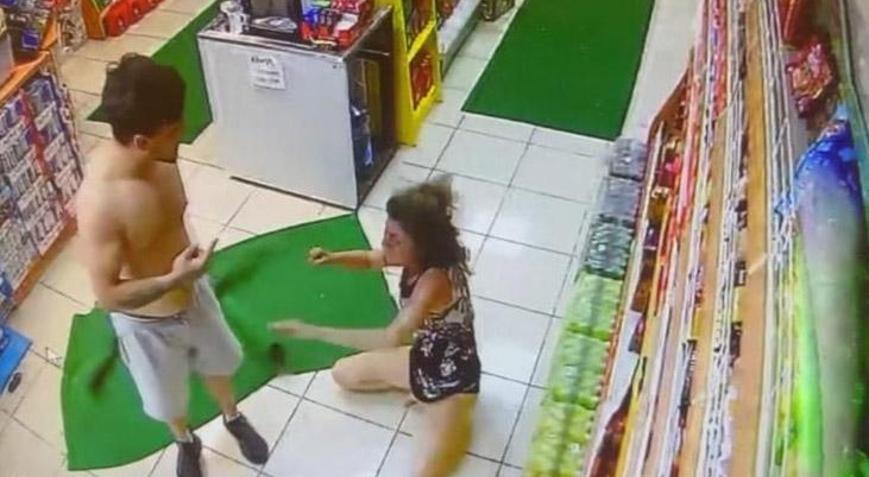 Fethiye’de akaryakıt istasyonunda kadına şiddet! Defalarca yumrukladı