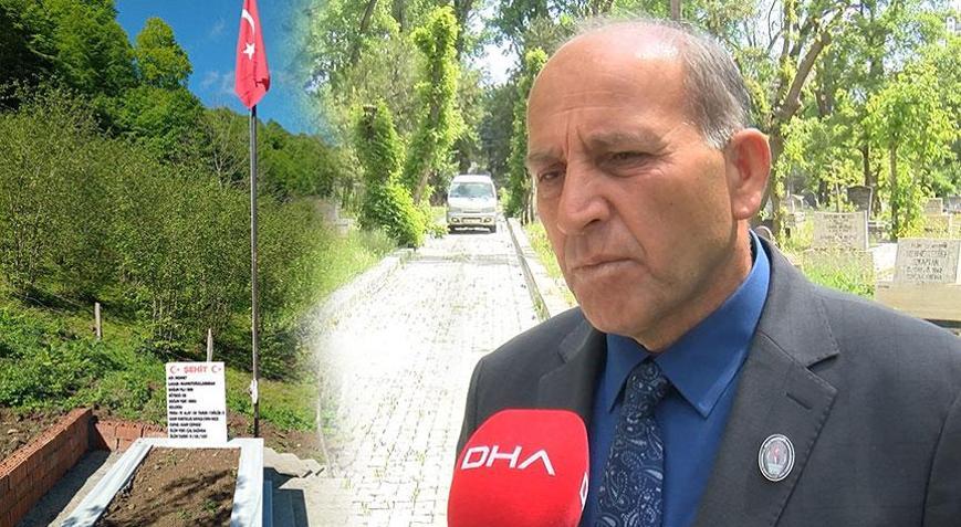 Şehit dedesinin vasiyetini 104 yıl sonra yerine getirdi! Kabrinden toprak alıp, Ordu’ya götürdü