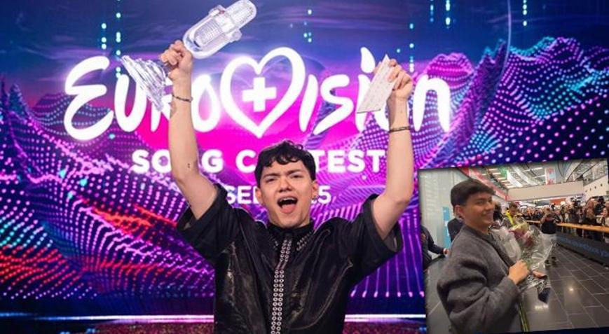 Eurovision 2025 şampiyonu gözyaşlarına boğuldu! Viyana’da kahraman gibi karşılandı