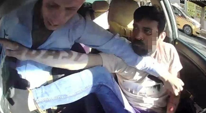Gaziantep’te yolcu taksiciyi bıçakladı! Korku dolu anlar…