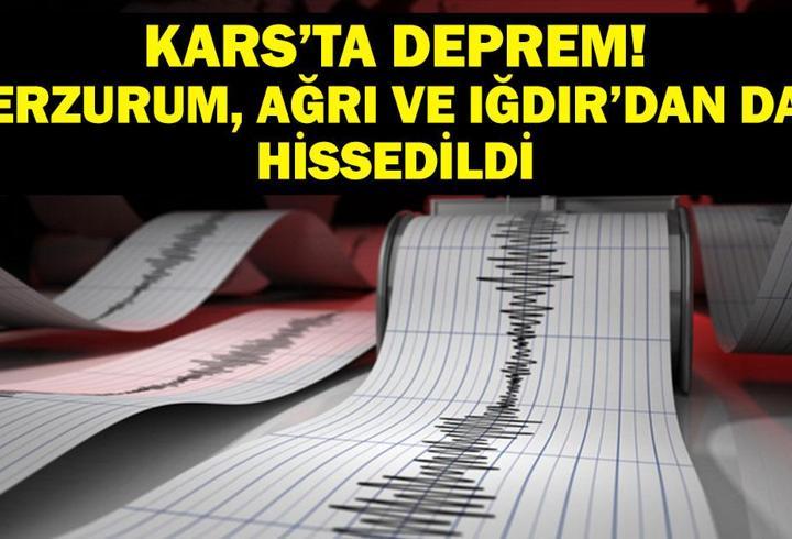 KARS’TA DEPREM! Son Dakika Kars’ta Deprem Mi Oldu? Kars Depremi Kaç Şiddetinde Oldu? Erzurum, Ağrı, Iğdır ve Civar İllerden de Hissedildi!