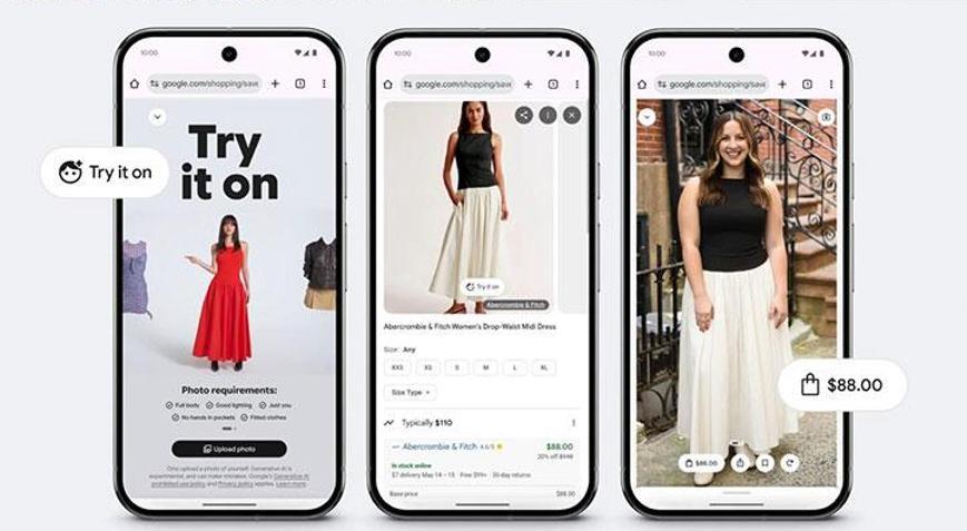 Tek tıkla kıyafet değiştirin. Google’ın yeni yapay zekası kadınların favorisi olabilir