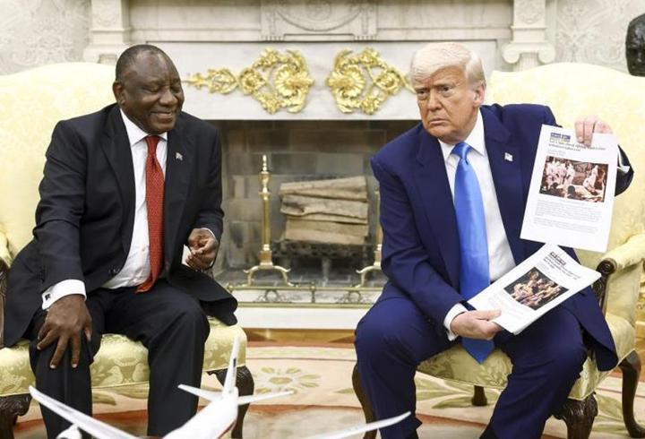 Trump, Güney Afrika Devlet Başkanı Ramaphosa ile görüştü