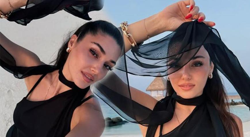 Hande Erçel’den sevgilisi Hakan Sabancı ile yeni kare! Siyah kombini dikkat çekti