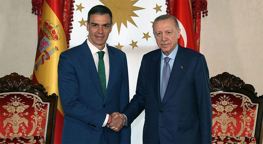 Son dakika: Cumhurbaşkanı Erdoğan İspanya Başbakanı Sanchez’i kabul etti