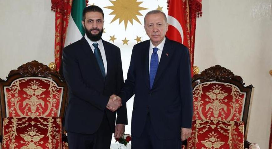 Son dakika: Cumhurbaşkanı Erdoğan, Şara ile bir araya geldi