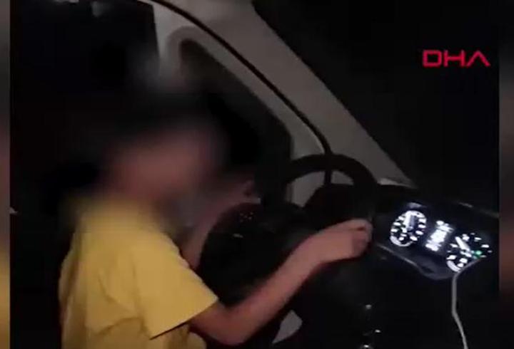 10 yaşındaki oğluna direksiyon teslim eden babaya 21 bin TL ceza