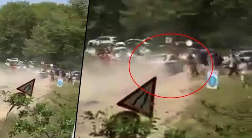 Korku filmlerini aratmayacak olay! Bursa’da yarış aracı seyircilerin bulunduğıu bölgeye savruldu