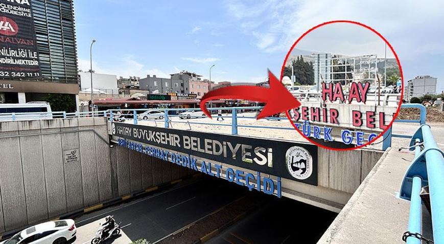Kentteki 6 tabelanın ‘T’ harfi gizemli şekilde kayboldu! Gerçek herkesi şaşırttı
