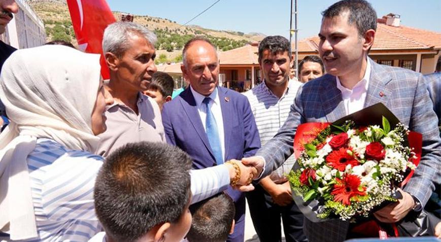 Bakan Kurum’a Zey Köyü’nden teşekkür: ‘Koskoca bir dağ delindi, bir şehir merkezi açıldı’