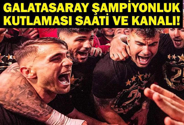 GALATASARAY ŞAMPİYONLUK KUTLAMASI ŞİFRESİZ CANLI İZLE| Galatasaray Şampiyonluk Kutlamaları Hangi Kanalda? GS Yenikapı Kutlaması Ne Zaman Başlayacak?