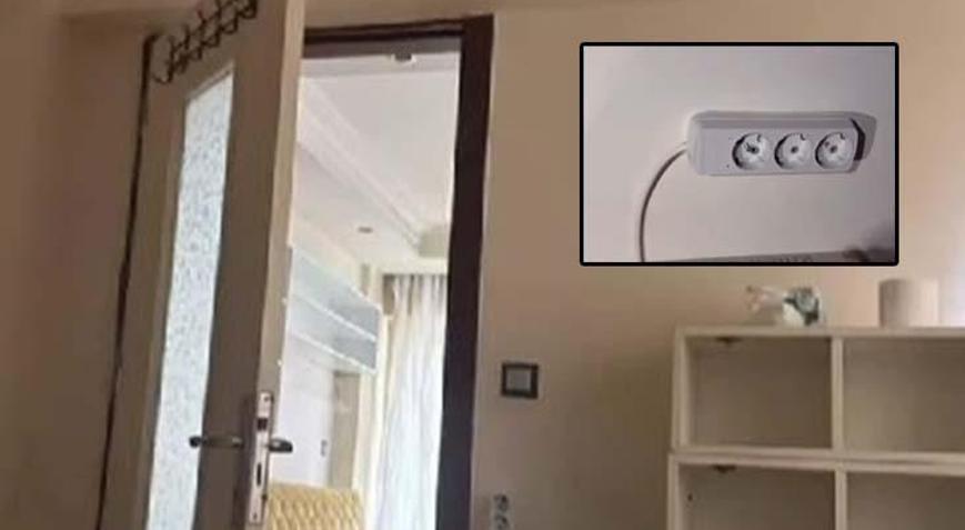 Apartta gizli kamera rezaleti! Prizdeki ışığı takip etti, düzenek ortaya çıktı