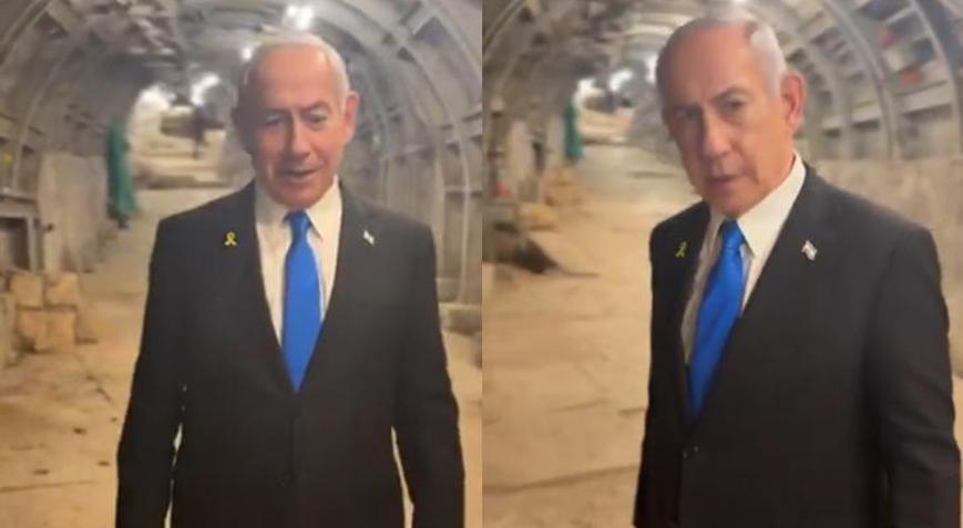 Netanyahu’dan tünelde video! Mescid-i Aksa’nın altında tartışmalı görüntü
