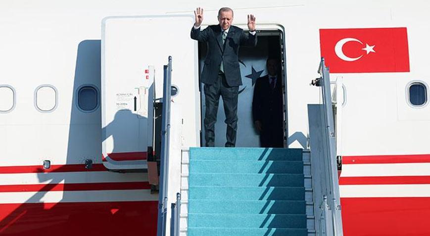 Cumhurbaşkanı Erdoğan, Azerbaycan’a gitti