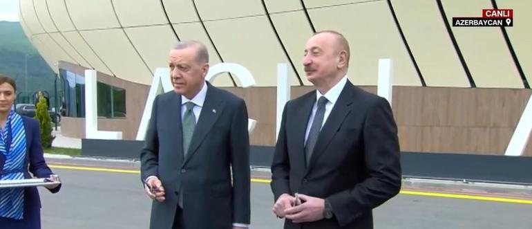 Erdoğan ve Aliyev, Laçın Havalimanı’nı açtı