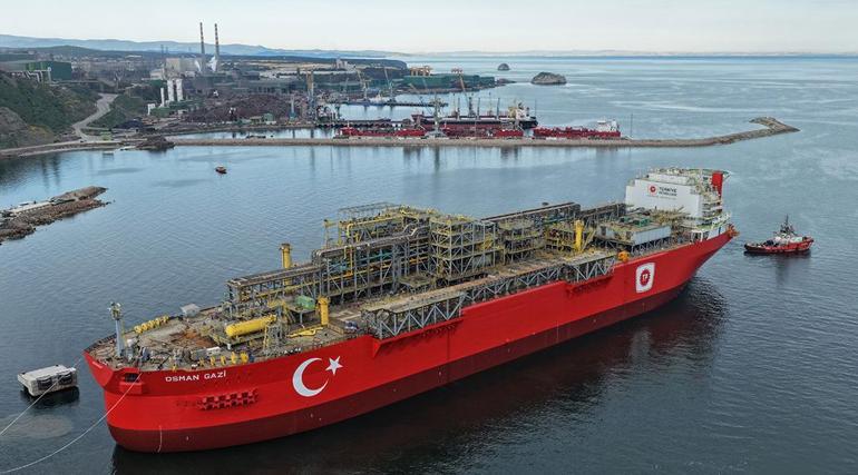 Yüzen dev platform Osman Gazi, yerli doğal gaz üretiminde kilit rol oynayacak