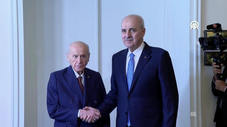 TBMM Başkanı Numan Kurtulmuş ve MHP lideri Devlet Bahçeli bir araya geldi: Yeni süreç başlamıştır