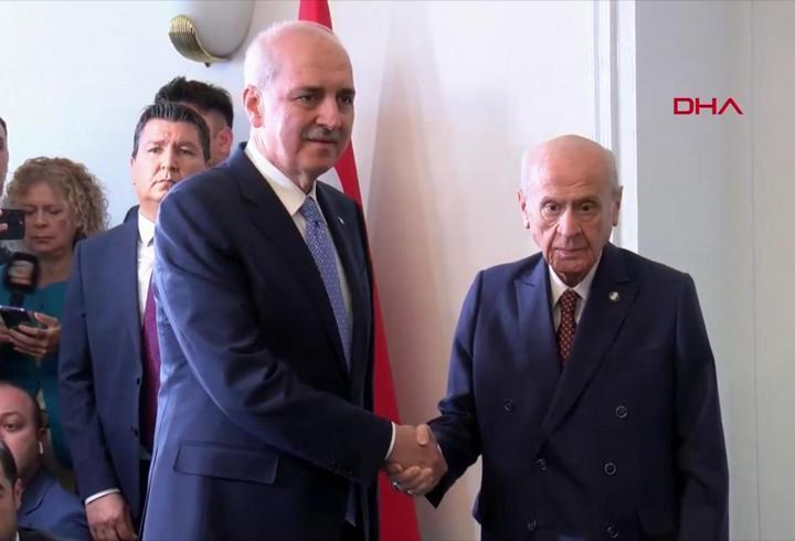 TBMM Başkanı Numan Kurtulmuş ve MHP lideri Devlet Bahçeli bir araya geldi: Yeni süreç başlamıştır