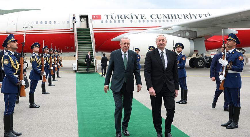 Cumhurbaşkanı Erdoğan’ın Azerbaycan ziyareti sona erdi ve yurda döndü