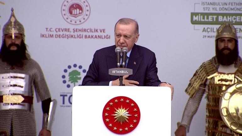 Cumhurbaşkanı Erdoğan, Millet Bahçeleri Açılış Töreninde önemli açıklamalarda bulunuyor
