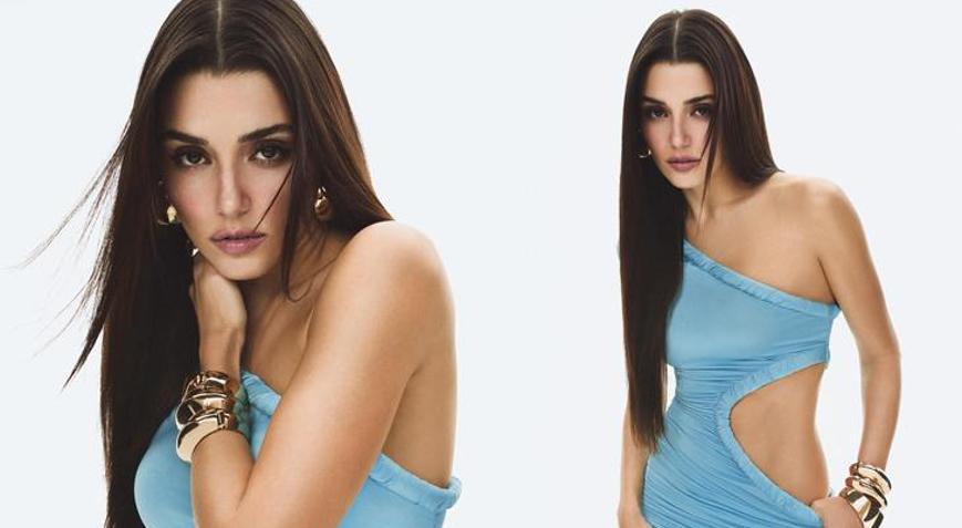 Paylaşmaya doyamadı! Hande Erçel’den maviler içinde yeni poz