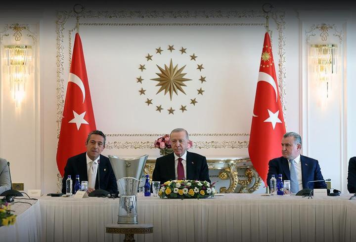 Cumhurbaşkanı Erdoğan, Fenerbahçe Beko takımını kabul etti