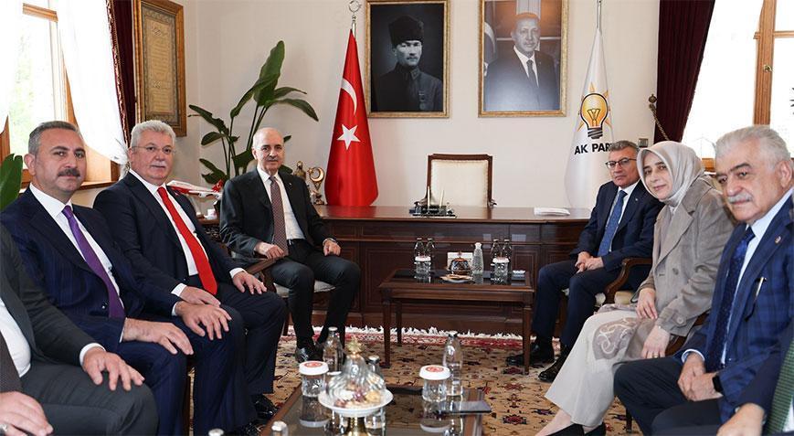 TBMM Başkanı Kurtulmuş, AK Parti Grup Başkanı Güler’i ziyaret etti