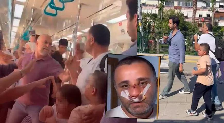 Son dakika…Marmaray’da çocuklarının gözü önünde yumruk yiyen baba yaşadıklarını anlattı