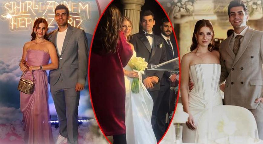 Sihirli Annem’in Çilek’i Zeynep Özkaya evlendi! Düğünden ilk kareler