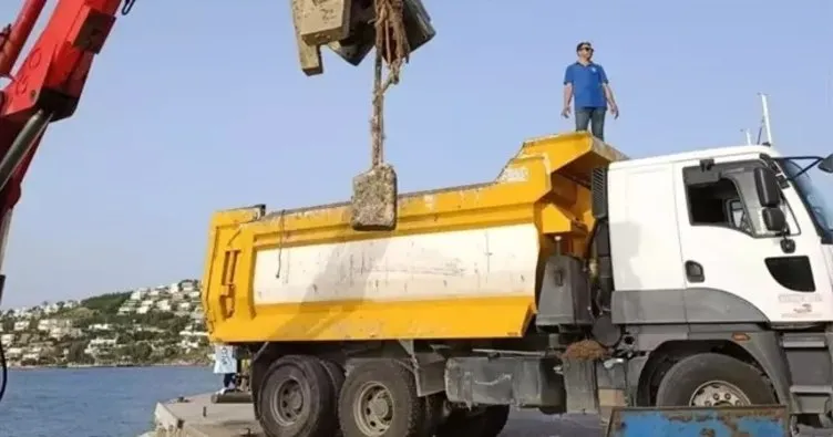 Bodrum’da deniz temizliği! 45 ton atık toplandı!