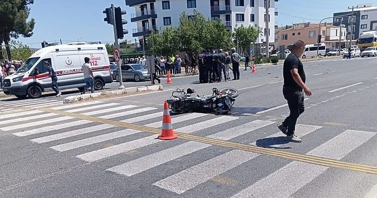 İzmir’de otomobil ile motosiklet çarpıştı: 1 ölü, 2 yaralı