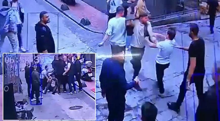 Beyoğlu’nda eğlence mekanında beyzbol sopalı kavga! Yaşananlar kamerada
