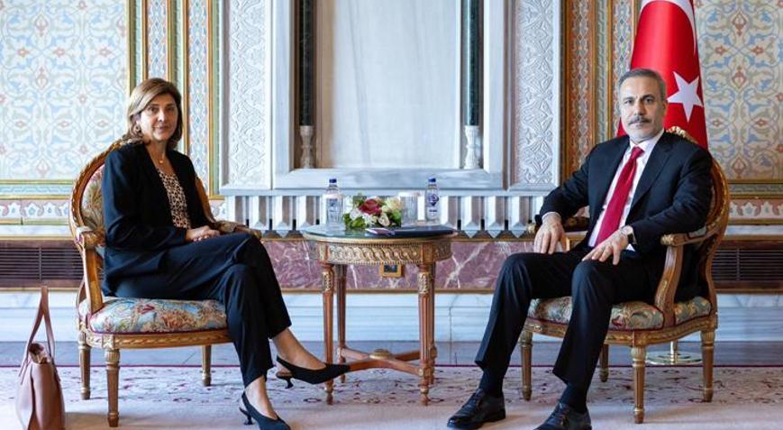 Dışişleri Bakanı Hakan Fidan, BM Genel Sekreteri’nin Kıbrıs Şahsi Temsilcisi Cuellar’ı kabul etti