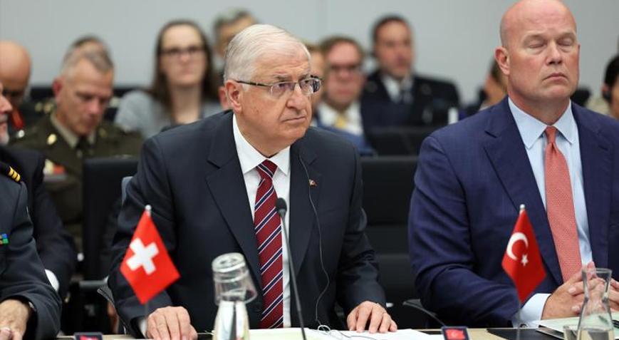Bakan Güler NATO Karargahı’nda konuştu: ‘Barış ve istikrara katkılar sağlamaya devam edeceğiz’
