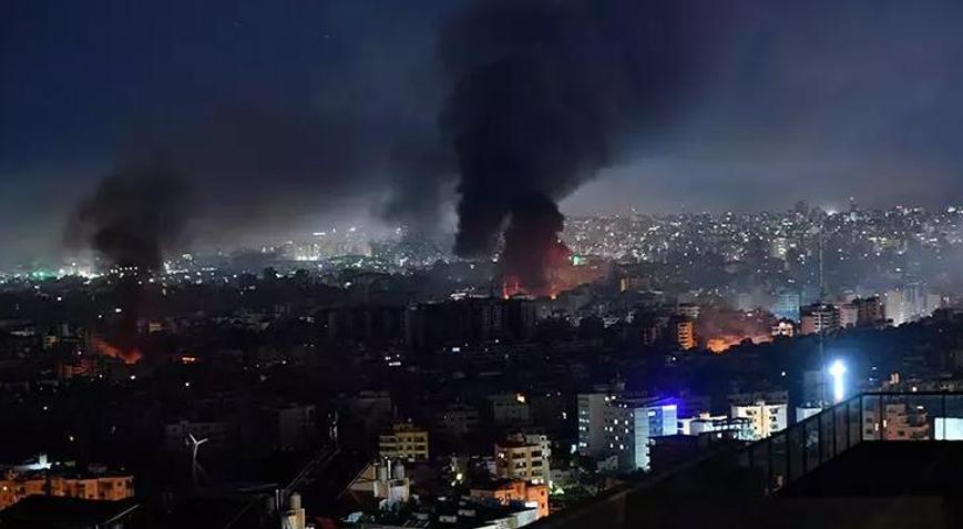 İsrail ordusu duyurdu! Beyrut’un Dahiye bölgesine hava saldırıları
