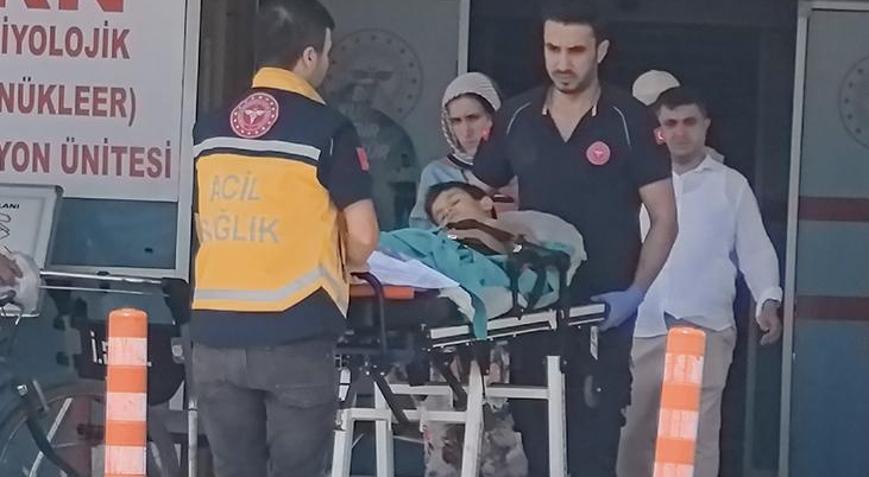 7 yaşındaki çocuk kurban bıçağının üzerine düştü: Ağır yaralı