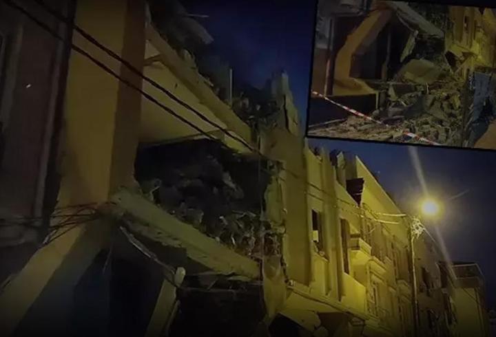 Avcılar’da 6 katlı binada kısmi çökme!