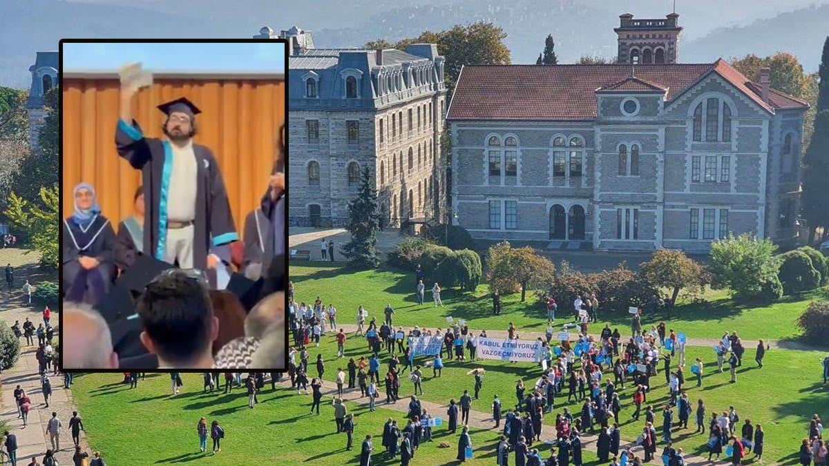 Mezuniyet töreninde İmamoğlu’nu hatırlatıp diplomasını yırttı!