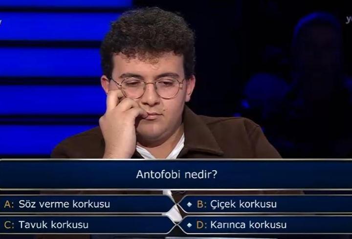 Antofobi nedir? Çiçek, Söz verme korkusu: Kim Milyoner Olmak İster sorusu