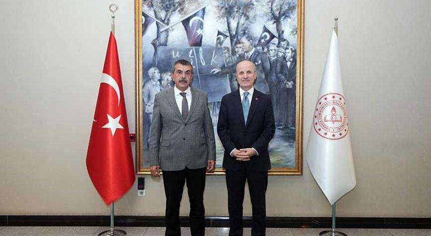Milli Eğitim Bakanı Tekin, YÖK Başkanı Özvar’ı kabul etti