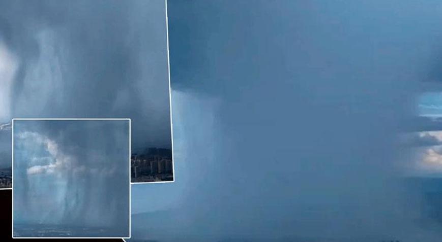 Pilotun görüntülediği doğa olayı hem şaşırttı, hem hayran bıraktı