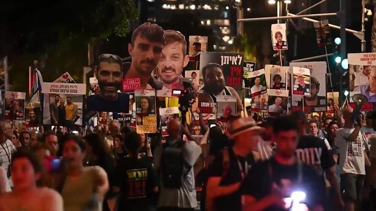 İsrailli rehine ailelerinden protesto